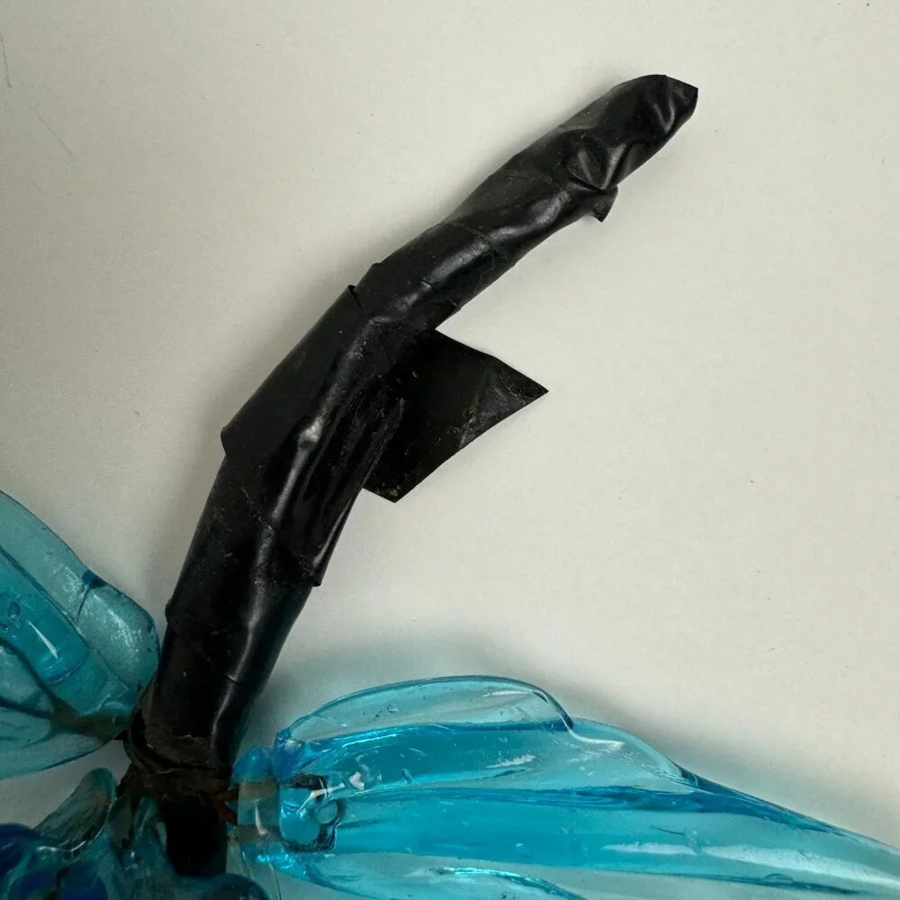 RARE Vintage ART Blue Glass 
